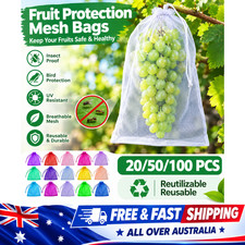 100PCs Fruit Net Bags Agriculture Garden Vegetable Protection Mesh Insect Proof
