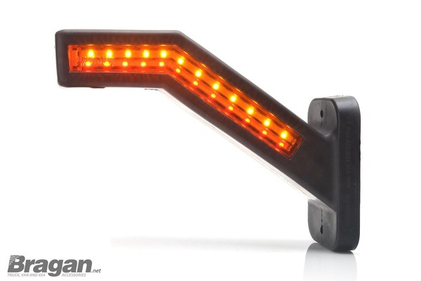 12V/24V Bernstein Weiß Rot LED Marker Licht Vorne Heck Seite Stiel Lampe - Links-image