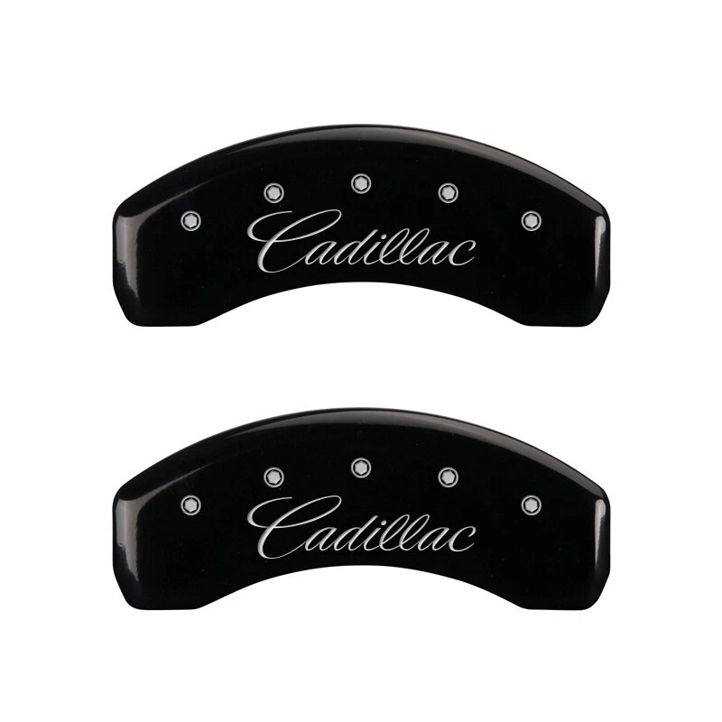 Juego de 4 cubiertas de pinza de disco de freno MGP 2006-2011 "Cadillac" DTS delanteras + traseras negras Foto 3 de 4