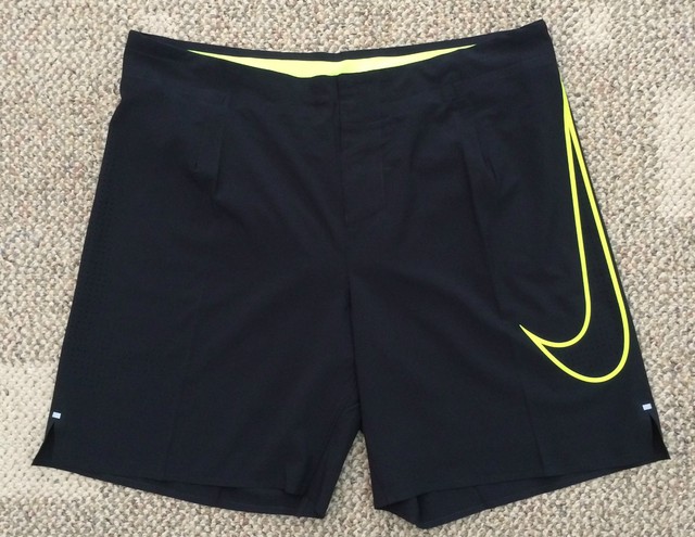 neon yellow athletic shorts