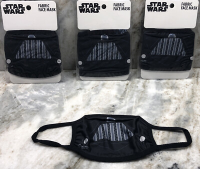 3ea Kids Disney Star Wars  Darth Vader  Fabric Face Masks New Ages 4 & Up-SHIP24