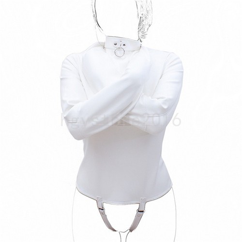 Asylum Straight Jacket Costume Body Harness Jumpsuit Armbinder Costume US Stock - Picture 29 of 37