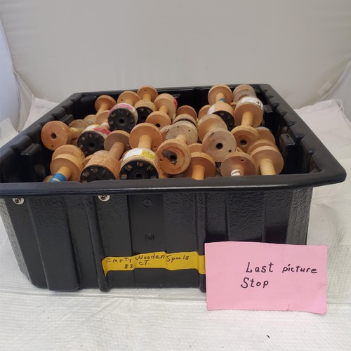 Lot of 82 Empty Wooden Spools - Imagen 7 de 7