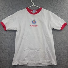 CAMISETA CLUB DEPORTIVO GUADALAJARA LAS CHIVAS FUTBOL MEXICANO XL Blanca Roja