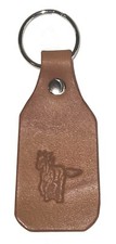 Skórzany brelok do kluczy BIEGANIE KONNE zwierzę podłużny pierścionek ręcznie robiony