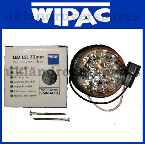 LAND ROVER DEFENDER CLEAR LED LIGHT KIT, SIDE, INDICATOR, STOP, RELAY,, WIPAC - Picture 5 of 12