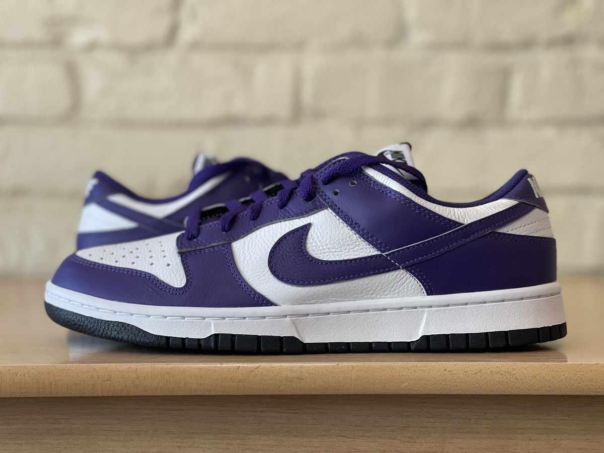 Nike Dunk Low Retro ID By You White Purple Black Men Size 10