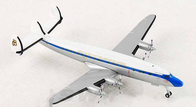 1:500 Herpa Breitling Super Constellation Lockheed L-1049 Airplane Diecast Model - image 2 of 4