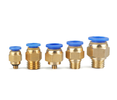 Straight-way Air Push In Fitting Quick Pneumatic Connector Male Thread Metric