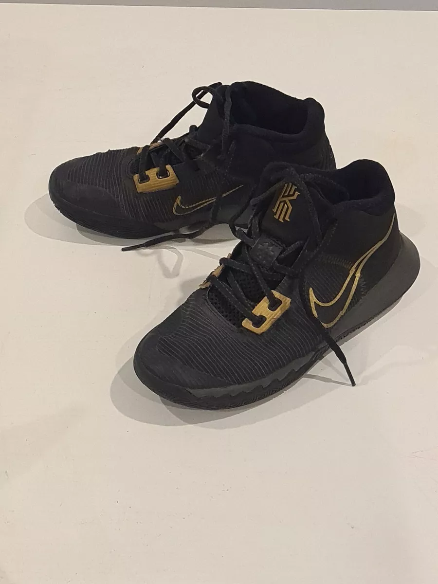 Nike Kyrie Flytrap 4 Kids Junior Black Gold Size US 5Y UK 4.5