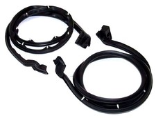 1966-1977 Ford Bronco New Rubber Lower Door Weatherstrip Seals With Pins Pair 1966-1977 Ford Bronco New Rubber Lower Door Weatherstrip Seals With Pins Pair