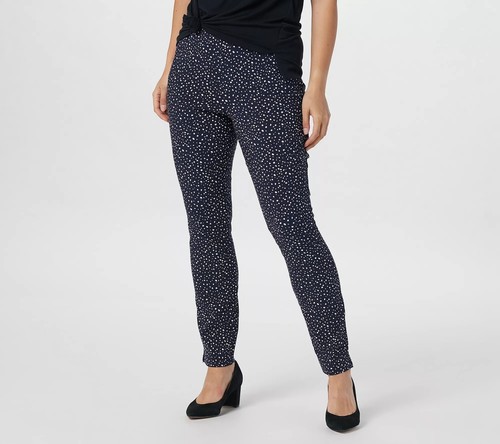 Pantalon Crop Susan Graver - Imprimé Floral, Taille Haute, Stretch, Femme Taille 12