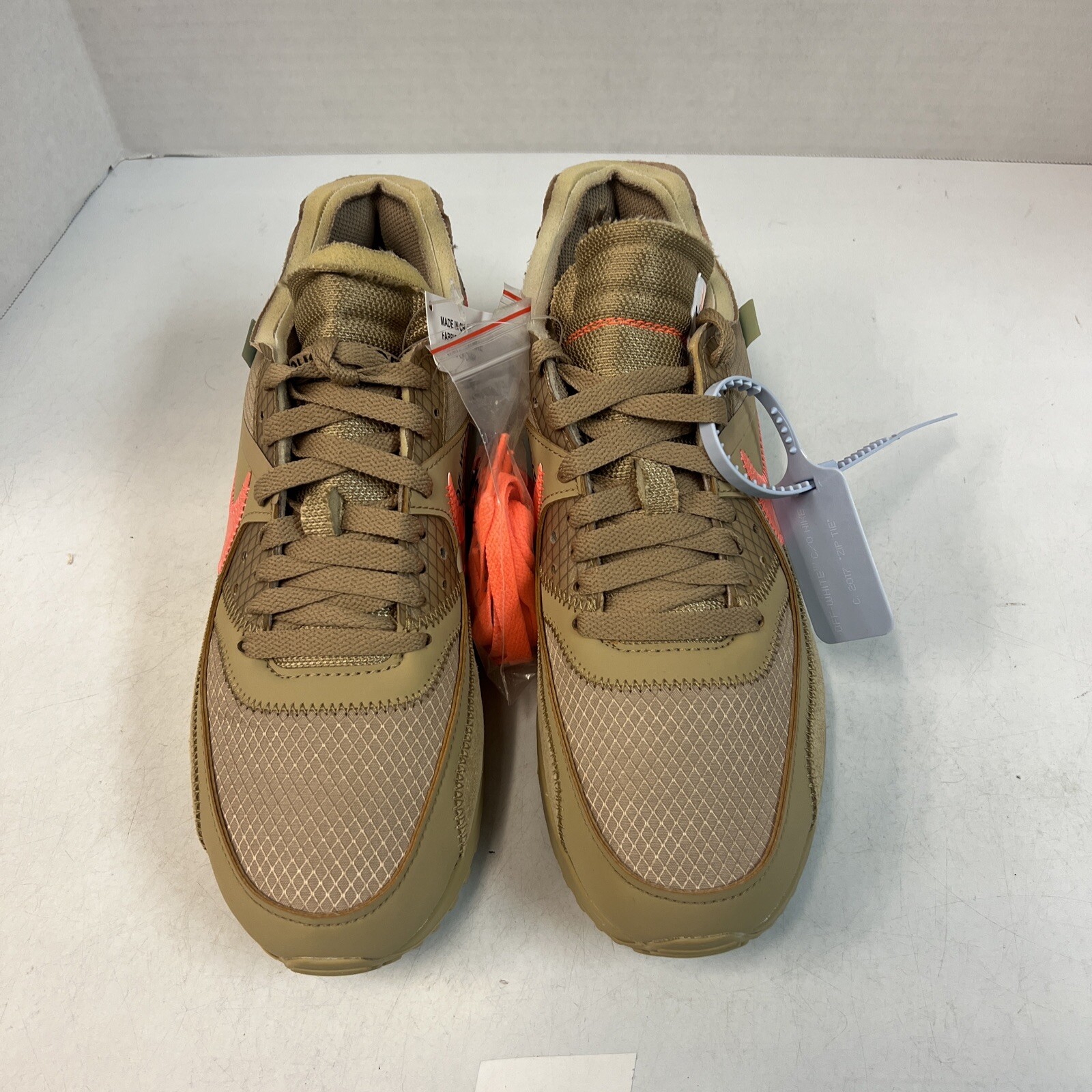 OFF WHITE X NIKE Nike Off bianche x Air Max 90 Desert Ore 2019 taglia 7 5 nuovissime AA7293 200