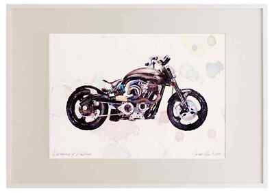 A3 Bilderrahmen Konföderierte F113 Hellcat 2006 Aquarelldruck limitierte Auflage
