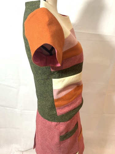 Ailanto Outfit 2 Pc Dress Skirt And Shirt Size 6 8 For Women Pink Multi-color - Picture 9 of 12
