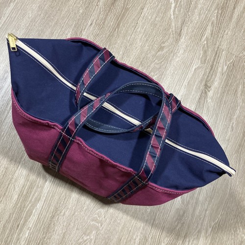 LL Bean Tote Bag Travel Beach Shopping Picnic Boat And Tote Canvas Pool Bag - Picture 9 of 14