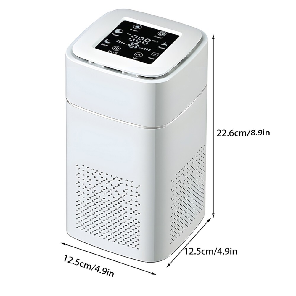 Desktop HEPA Air Purifier with Negative Ion for Smoke & Pet Dander  