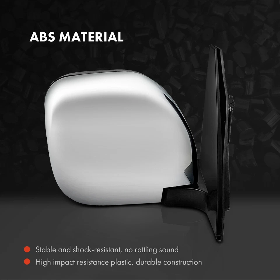 2x Espelho Elétrico com Manual Dobrável Cromado Aquecido para Mitsubishi Montero 2001-2006 - Imagem 3 de 4