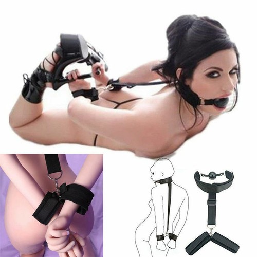 BDSM Game Toy Restraint Kit Bed Bondage Set Pillow Ankle Cuffs System New