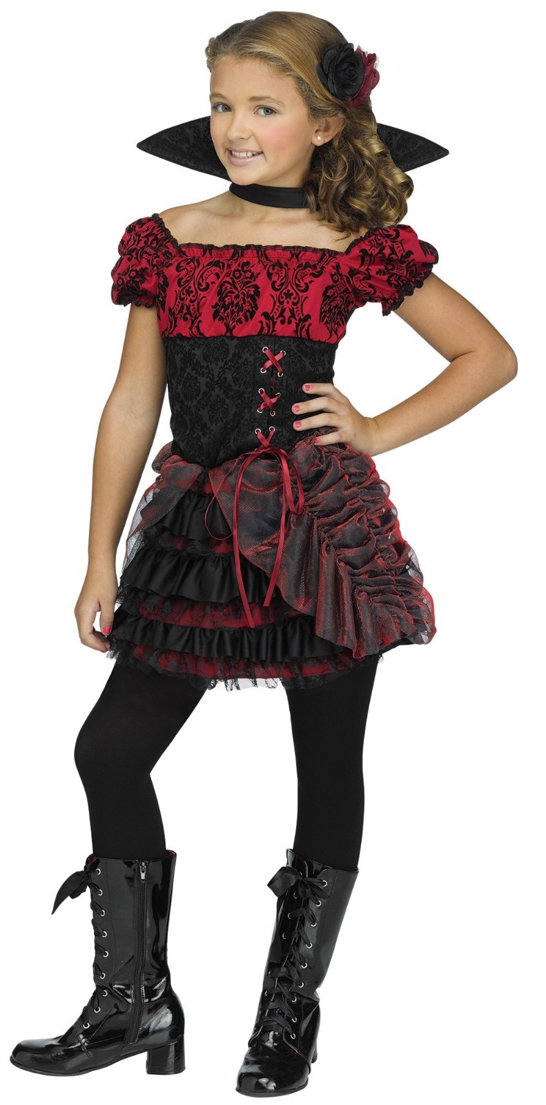 Disfraz De Halloween Para Niña Vampira Horror Fun World 114742