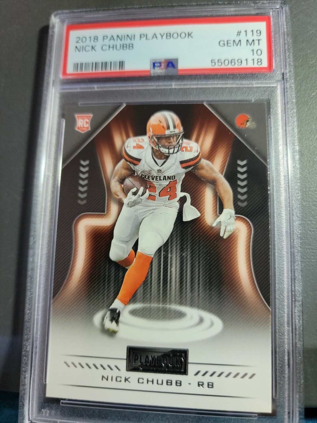 Nick Chubb Panini Playbook #119 Base