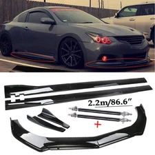 Front Bumper Lip Spoiler Chin Splitter Body Kit Glossy Black For Nissan Altima S