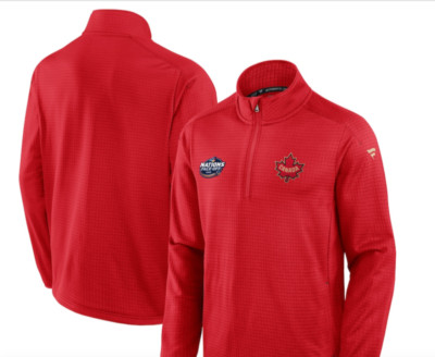 Men's Canada Hockey Red 2025 4 Nations Face-Off Authentic Pro 1/4 Light Jacket