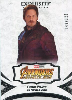 Marvel schwarzer Diamant exquisite Karte [125] #11 Chris Pratt als Peter Quill