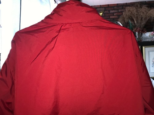 CHARLEROI PLANT HOME OF PYREX Corning Glass RED Windbreaker RAIN JACKET ...