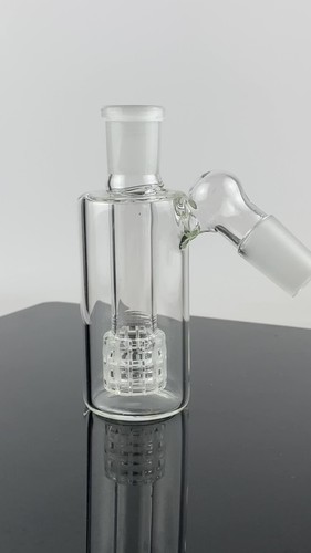 14mm Ash Catcher 45 Degree Glass Water Bong 45 degree Thick Pyrex Glass Bubbler - Video 1 of 1