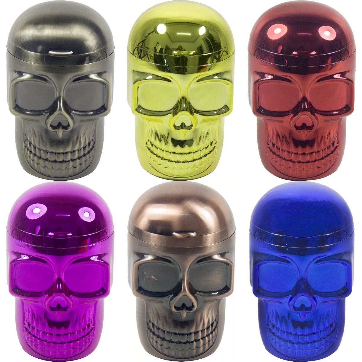 1 PACK Portable Car Travel Cigarette 3D Candy Skull Ashtray Holder
