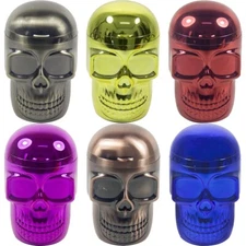 1 PACK Portable Car Travel Cigarette 3D Candy Skull Ashtray Holder Cup LED Light