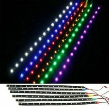 5x 12V 12" 1FT 15SMD Flexible LED Strip Light Waterproof For Car Truck Boat Cond