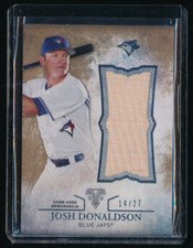 JOSH DONALDSON 2015 TOPPS TRIPLE THREADS UNITY BAT SEPIA #UJRJD 14/27 BLUE JAYS