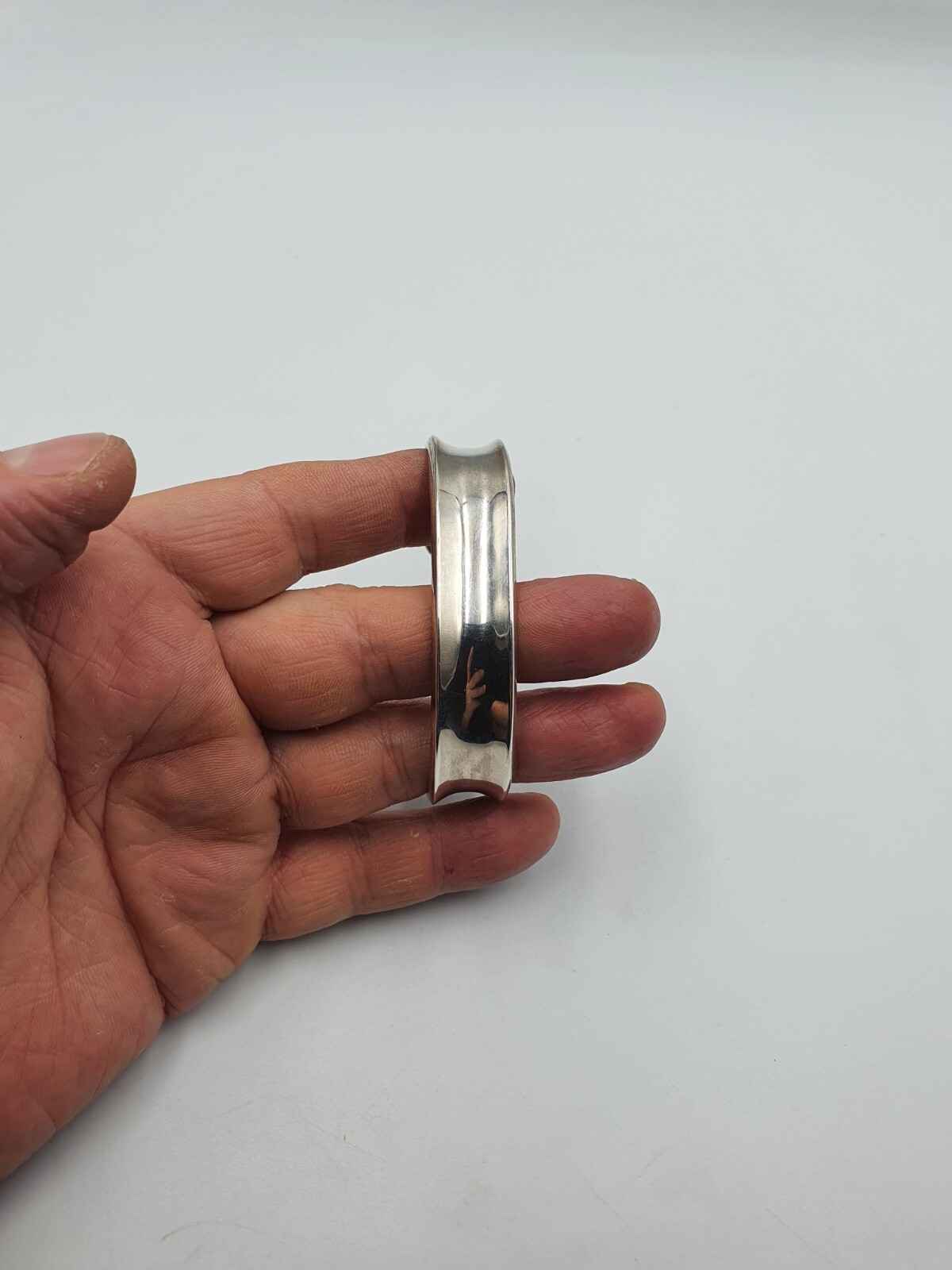 Unisex Mexico Solid Silver Bangle - image 9