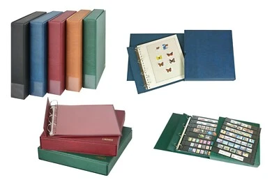 LINDNER-1100-B-Carpeta-Álbum de sellos-ECO-+-Cassette-Azul