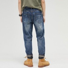 2023 New Spring Autumn Mens Casual Cotton Long Pants Fashion Windproof Men Jeans