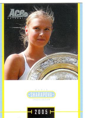 2005 ACE JAPAN HOLIDAY MARIA SHARAPOVA RC #MS-27 ROOKIE SPECIAL EDITION