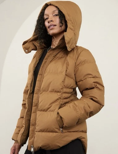 Athleta Downtown Puffer Jacket size M Medium Canyon #659091 - Picture 1 of 7