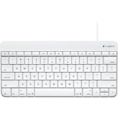 Logitech 920-006341 Keyboard - Cable Connectivity - White For Tablet