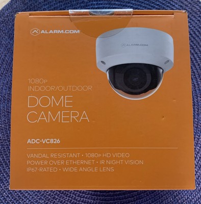 Alarm.com ADC-VC826 Indoor-Outdoor PoE 1080p Dome Camera Sealed In Box