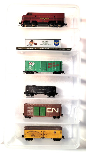 Juego de vagones de carga MTL Z 14005-2 F7A Lehigh Valley Powered Loco #514 y 5 (probado) | Condition: Used