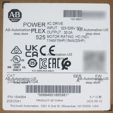 New 25B-D030N104 PowerFlex 525 15kW 20Hp AC Drive 3 Phase