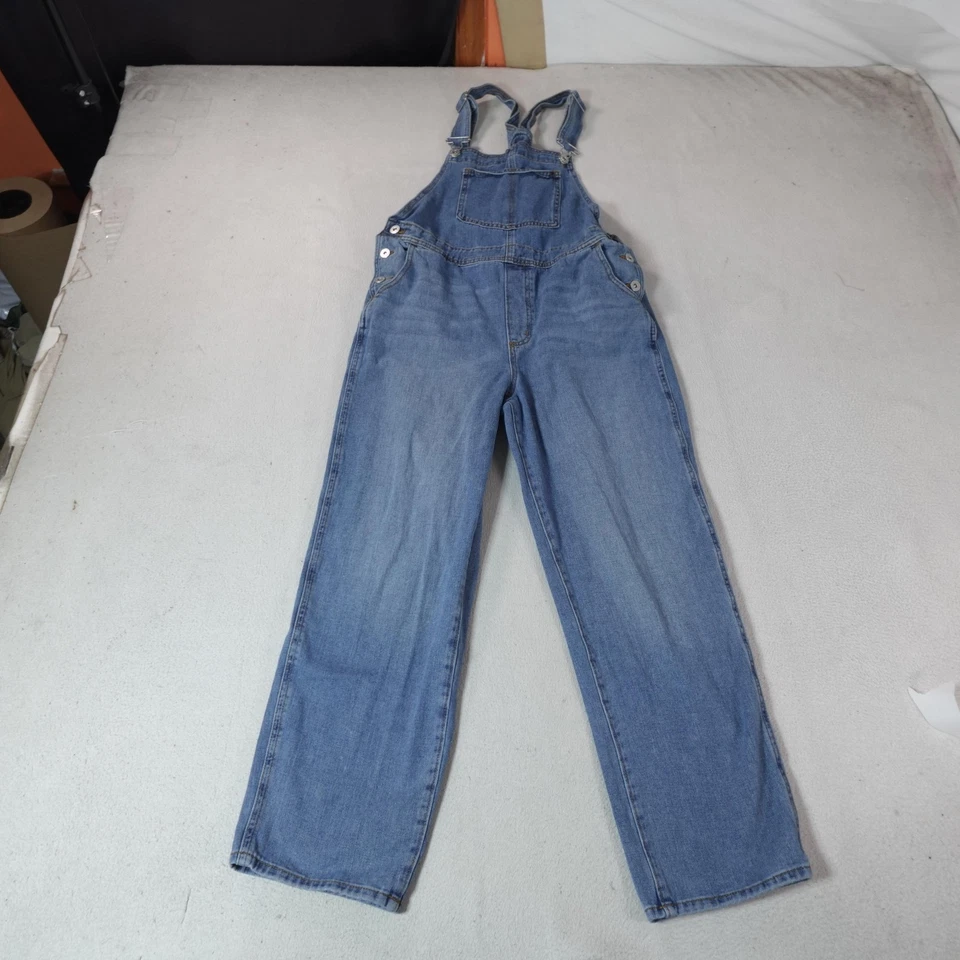 Jessica Simpson Bib Overalls Womens Small Blue Denim Cottage Core Western Farm - Image 2 of 4