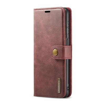 DG.Ming Crazy Horse Abnehmbare Magnetische Hülle Rot für Samsung Galaxy A13 4G