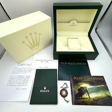 Rolex Uhrenbox Submariner 31.00.04 Medium Booklet Card case Tag Original