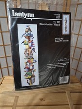 Janlynn 13-223 'BIRDS IN THE 'HOOD' Counted Cross Stitch Kit 1996 Birds/Houses