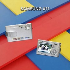 Samsung 11 PMP Digital Camera Silver 6MP 3x Optical Zoom Vintage