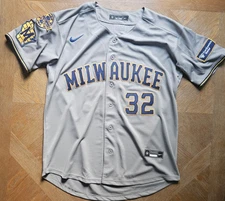 Jacob Misiorowski #32 Milwaukee Brewers Mens Uecker Rookie Jersey "The Miz" 🔥⚾