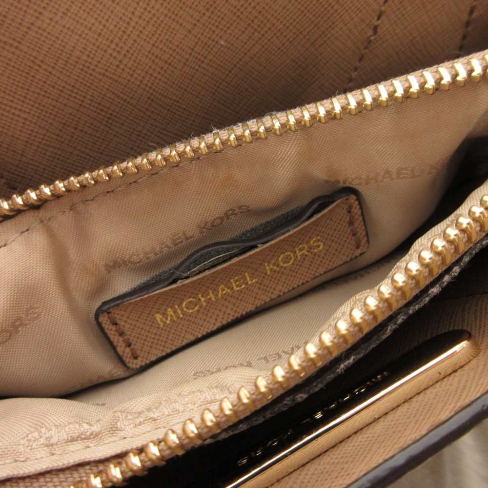 Michael Kors Handbag Python Embossed Leather Beig… - image 8